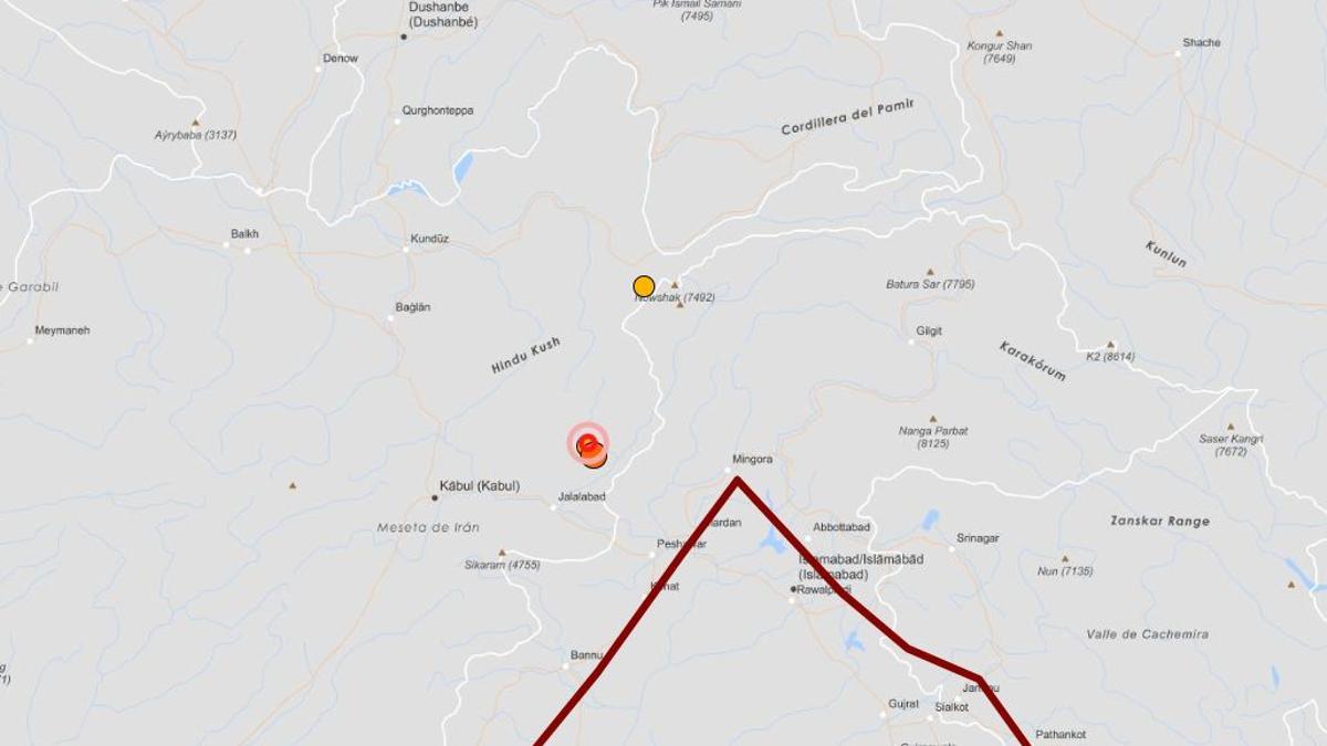 Un fuerte terremoto de magnitud 6,0 deja al menos 600 muertos en el este de Afganistán