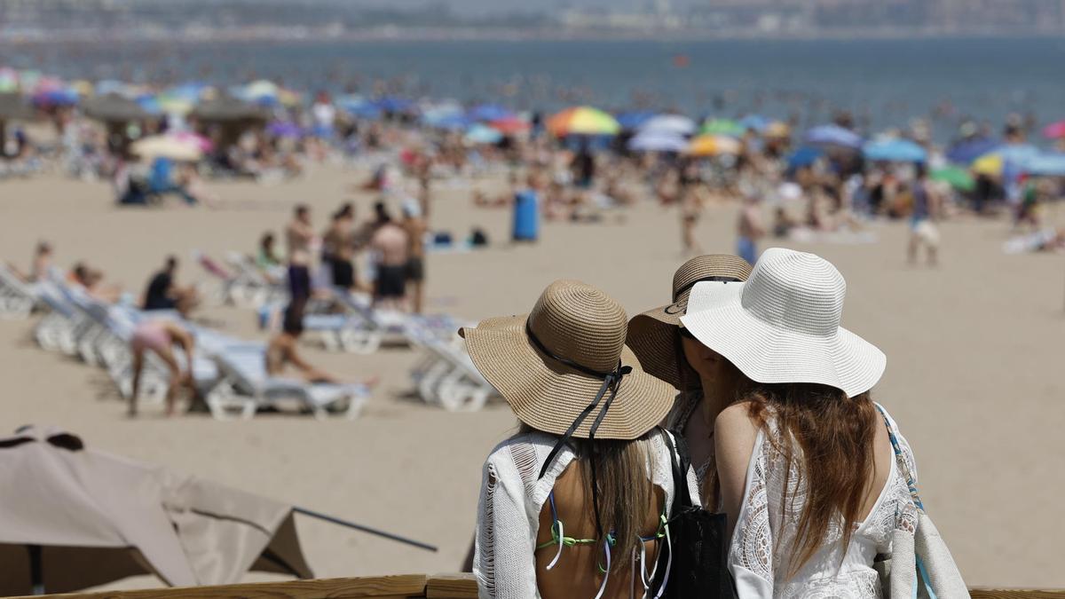 Vista de la playa de Las Arenas en Valencia