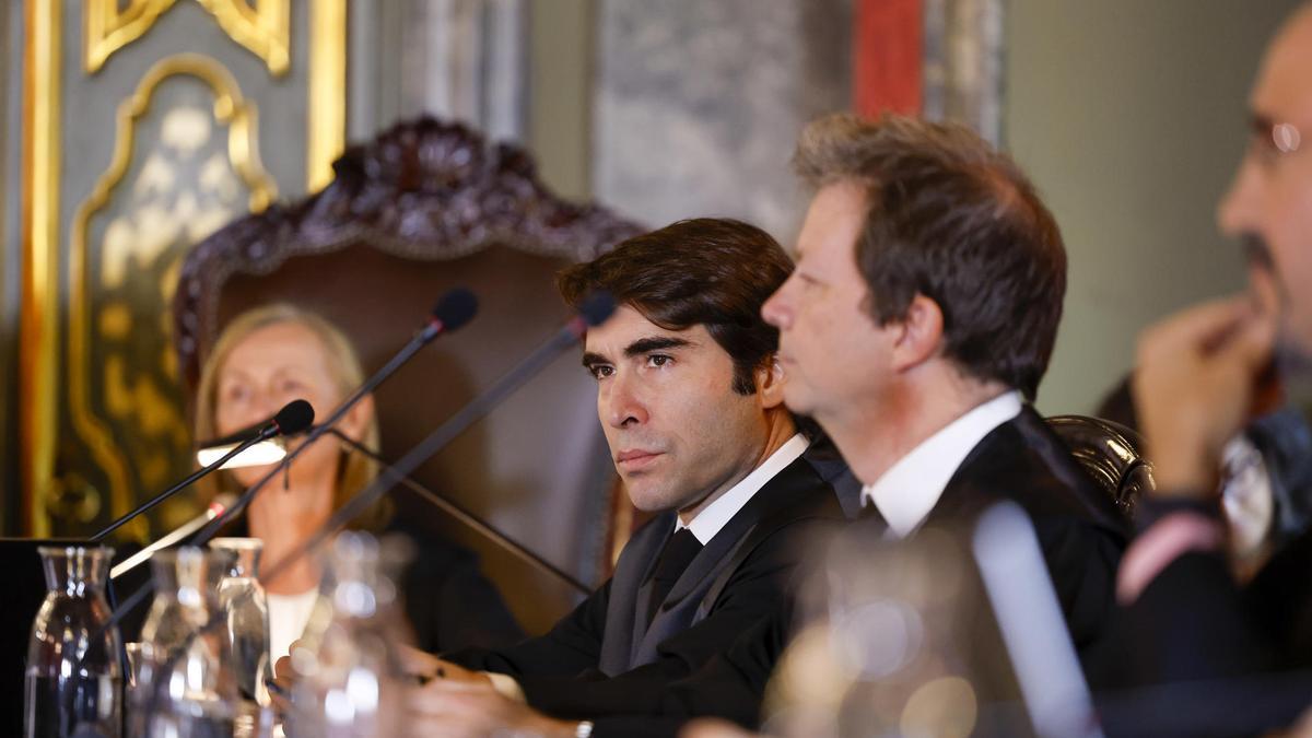 Gabriel Rodríguez-Ramos, abogado de Alberto González Amador, durante el juicio contra el fiscal general del Estado,