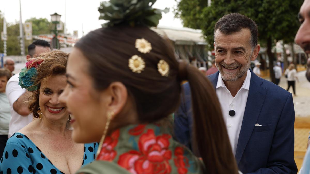 Antonio Maíllo, en la feria de Sevilla.