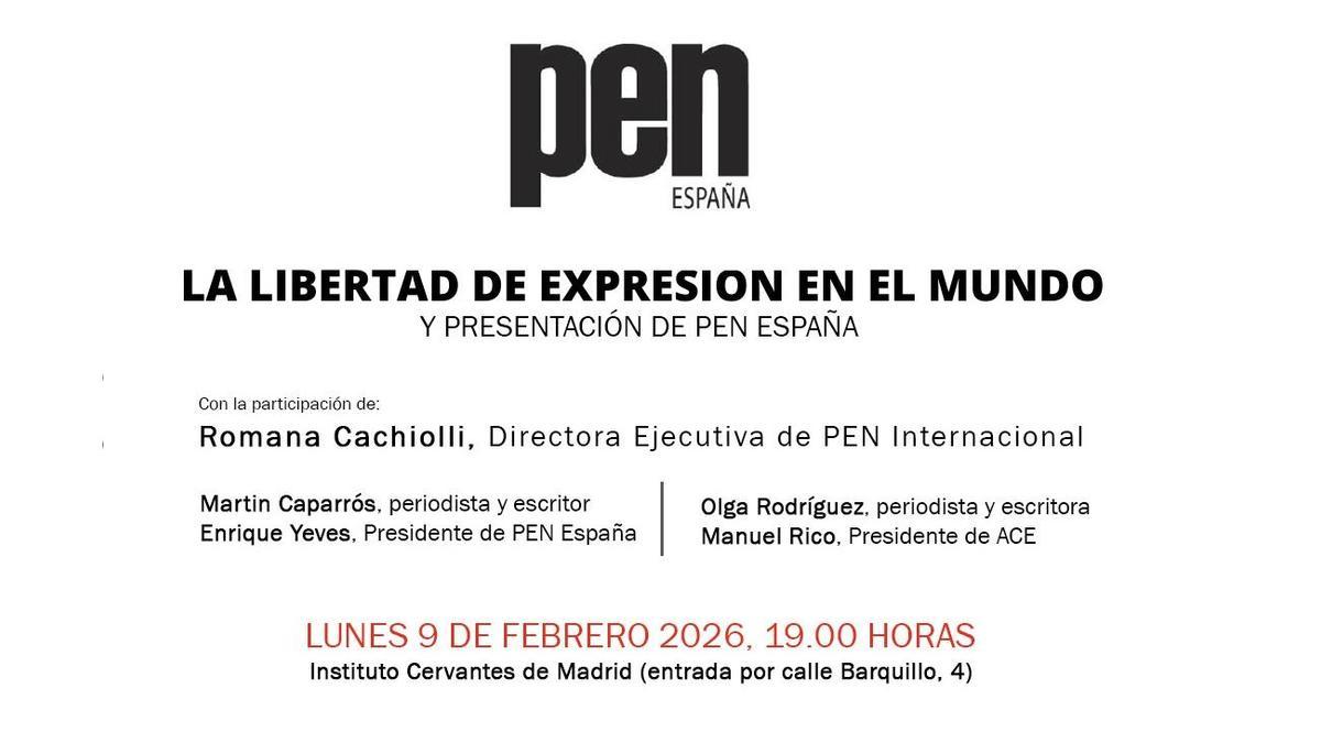 Cartela de la presentación de PEN España
