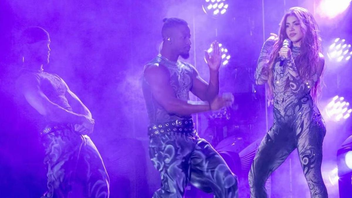 Shakira actúa durante el Festival Global Citizen 2025 en el Great Lawn de Central Park de Nueva York.