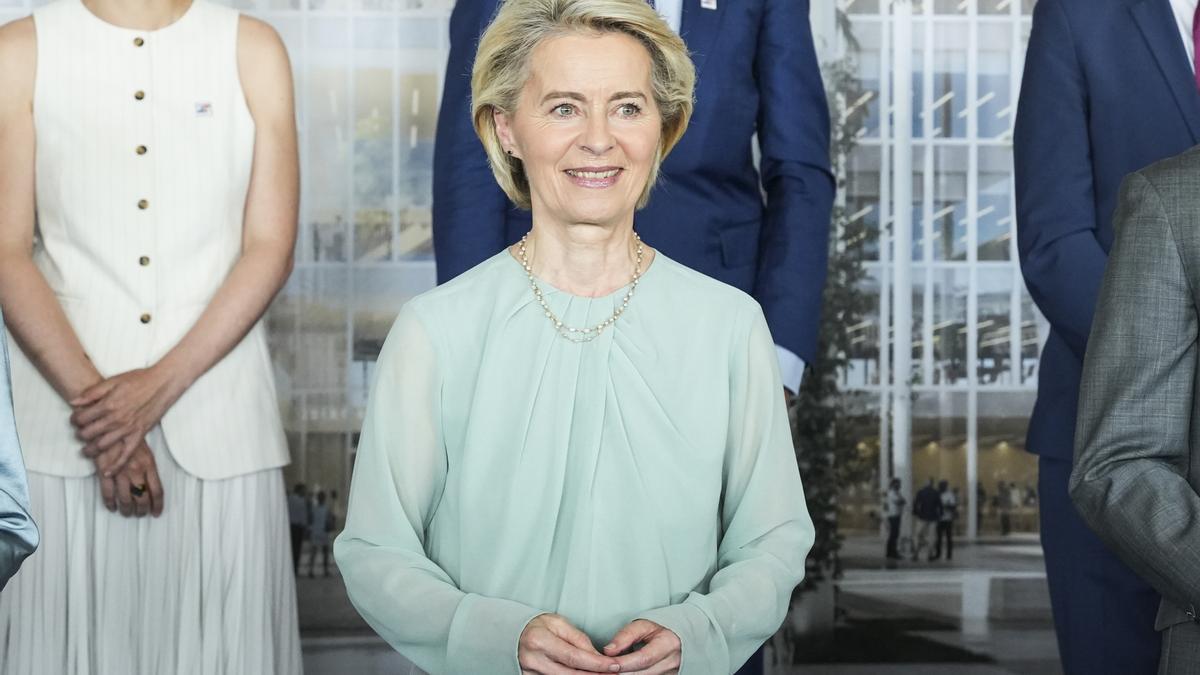 La presidenta de la Comisión, Ursula von der Leyen, el pasado 30 de junio en Sevilla.