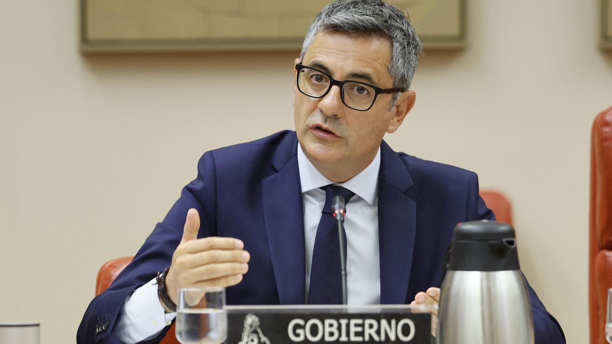 El ministro de Justicia, Felix Bolaños, comparece este jueves en la Comisión Mixta de Seguridad Nacional del Congreso.