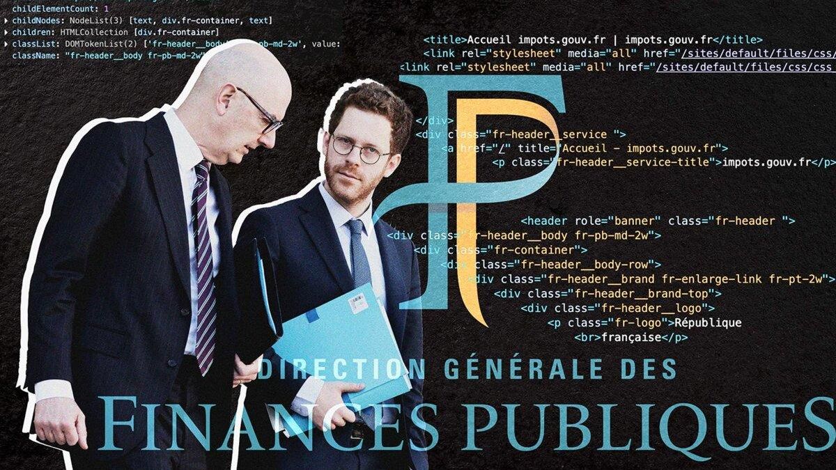Roland Lescure, ministro de Economía y Finanzas y David Amiel, ministro de Acción y Cuentas Públicas.