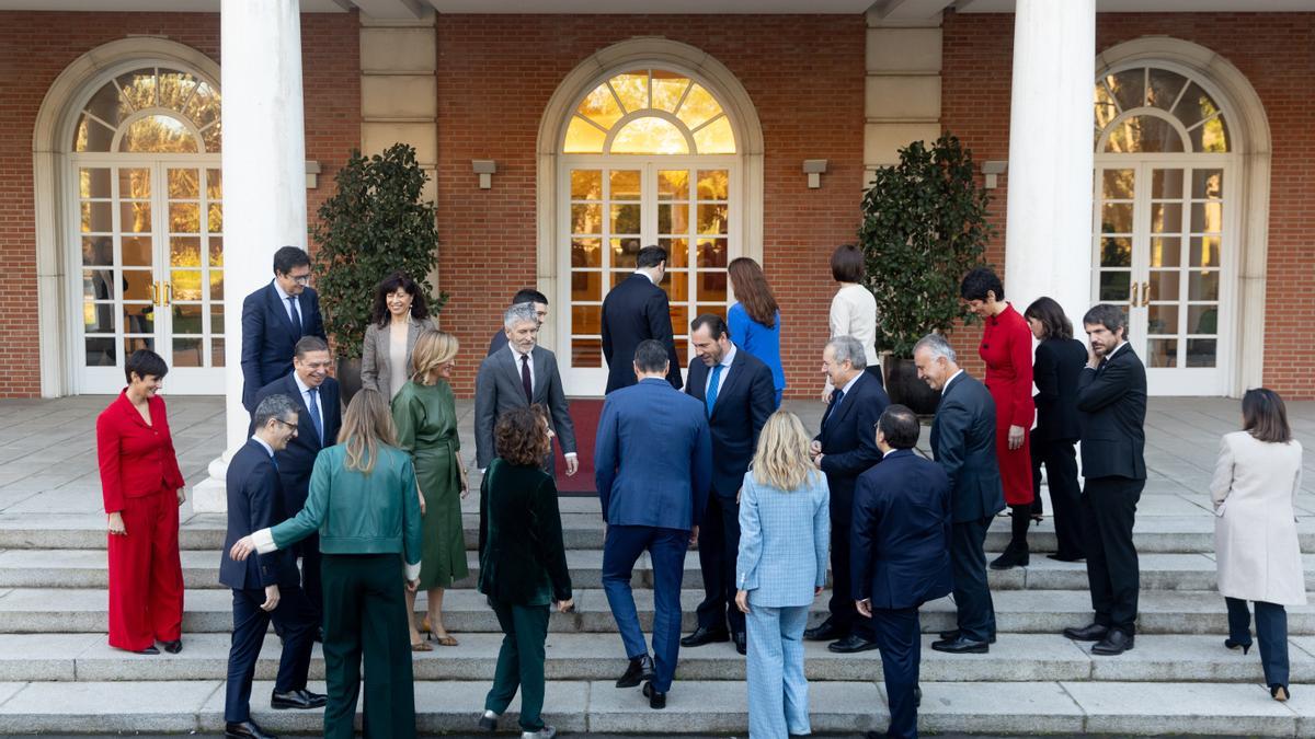 Imagen de archivo del Gobierno tras la última remodelación al entrar Sara Aagesen