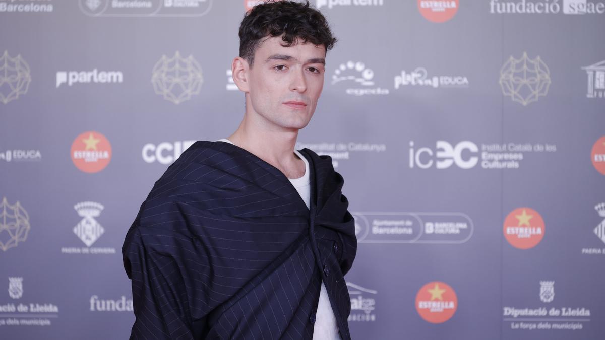 Pol Guasch durante el photocall de los XVII Premis Gaudí de cine en Barcelona.