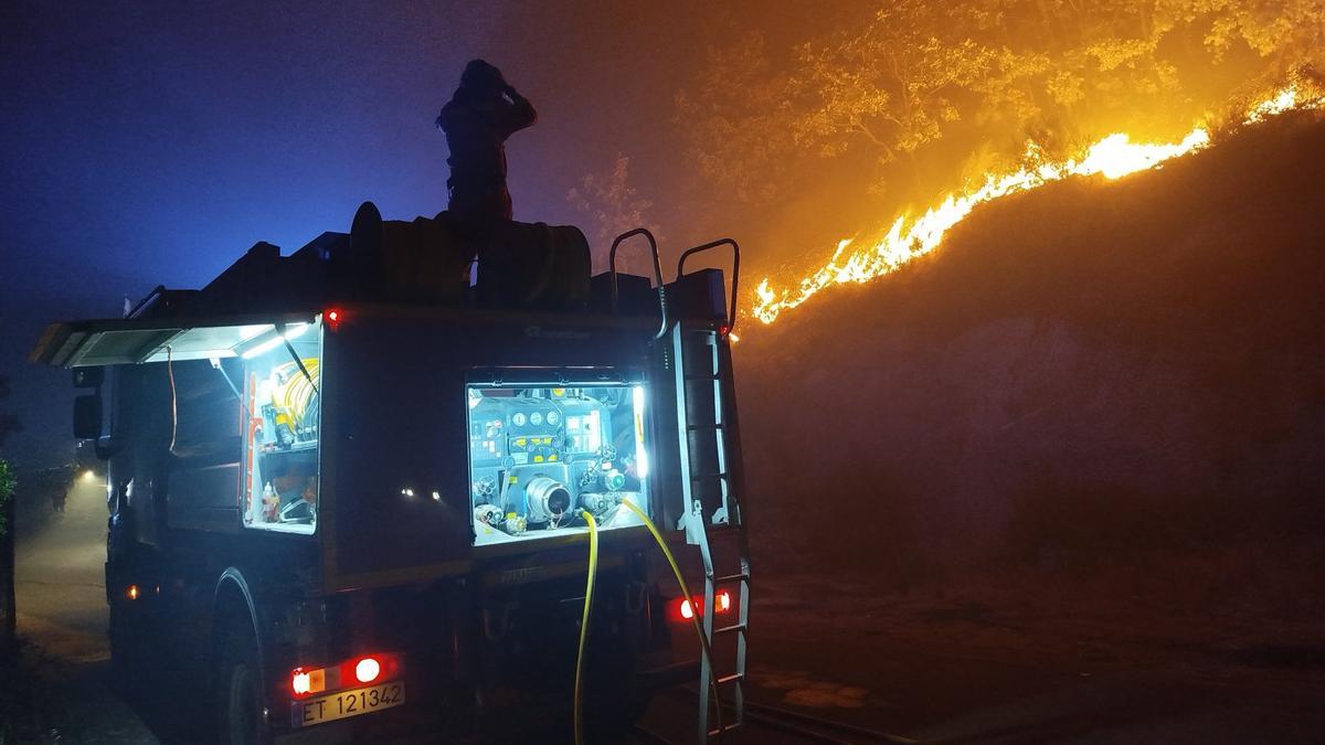 Incendio en Cangas del Narcea (Asturias)