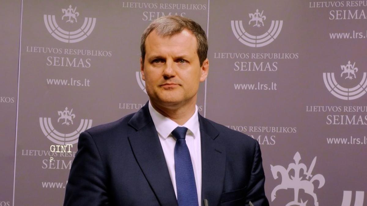 El primer ministro de Lituania, Gintautas Paluckas.