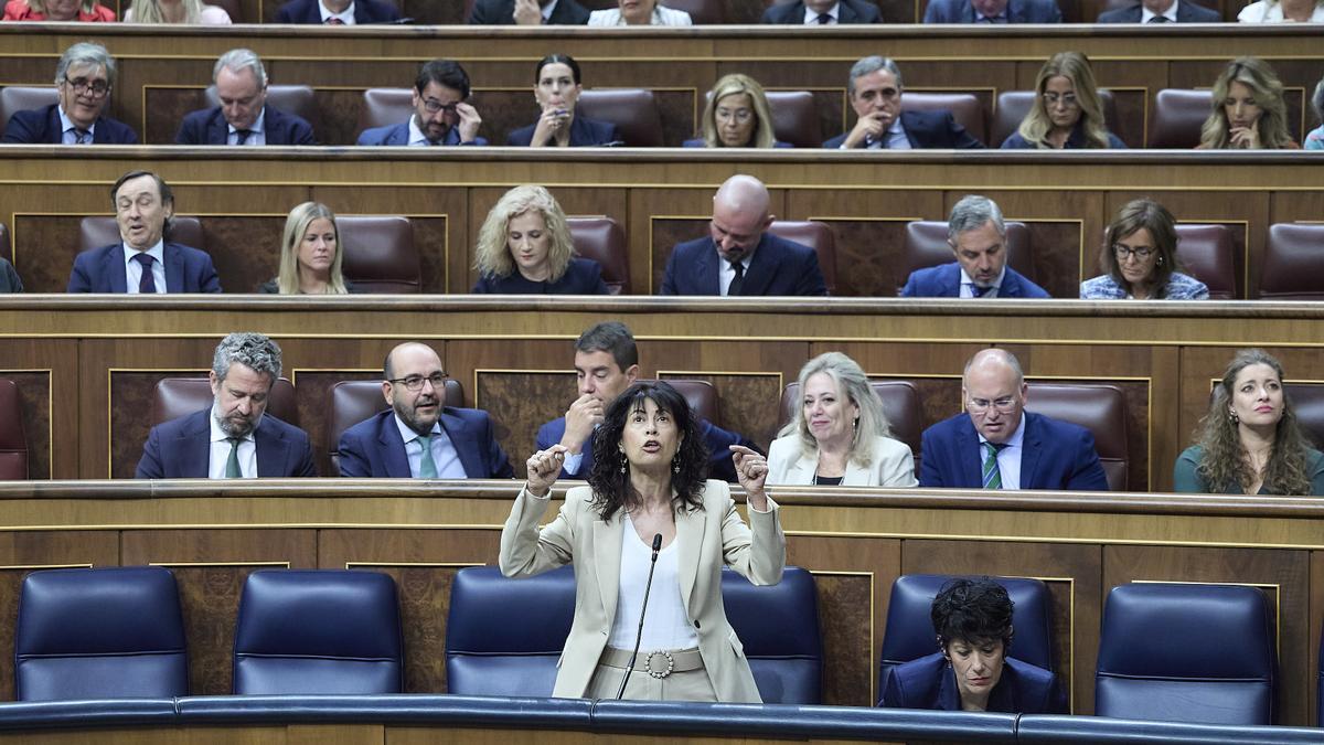 La ministra de Igualdad, Ana Redondo, en el Congreso de los Diputados.