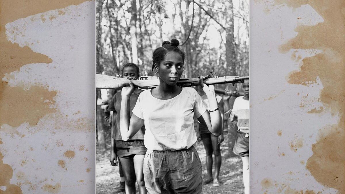 Luzia Inglês Van Dúnem, miembro del Movimiento Popular de Liberación de Angola (MPLA), contra la colonización portuguesa, en 1968.