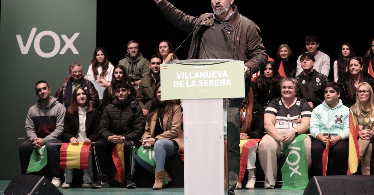 Los riesgos de la campaña de Abascal en Extremadura: de movilizar a la ...