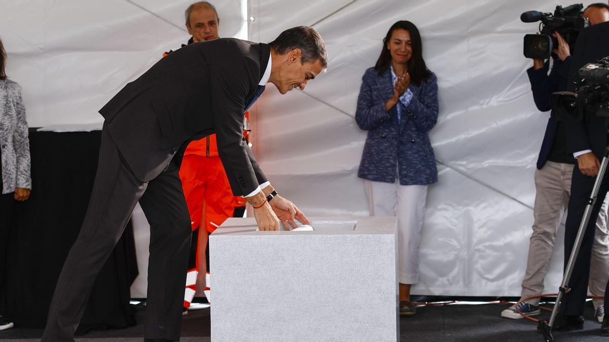 Acto de colocación de la primera piedra de las obras del desarrollo urbanístico Retamar de la Huerta