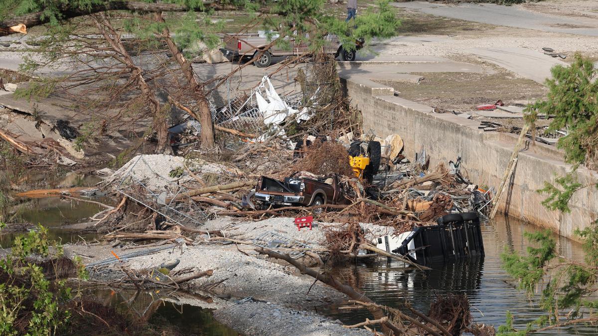 Imagen de los destrozos provocados por las inundaciones en Texas