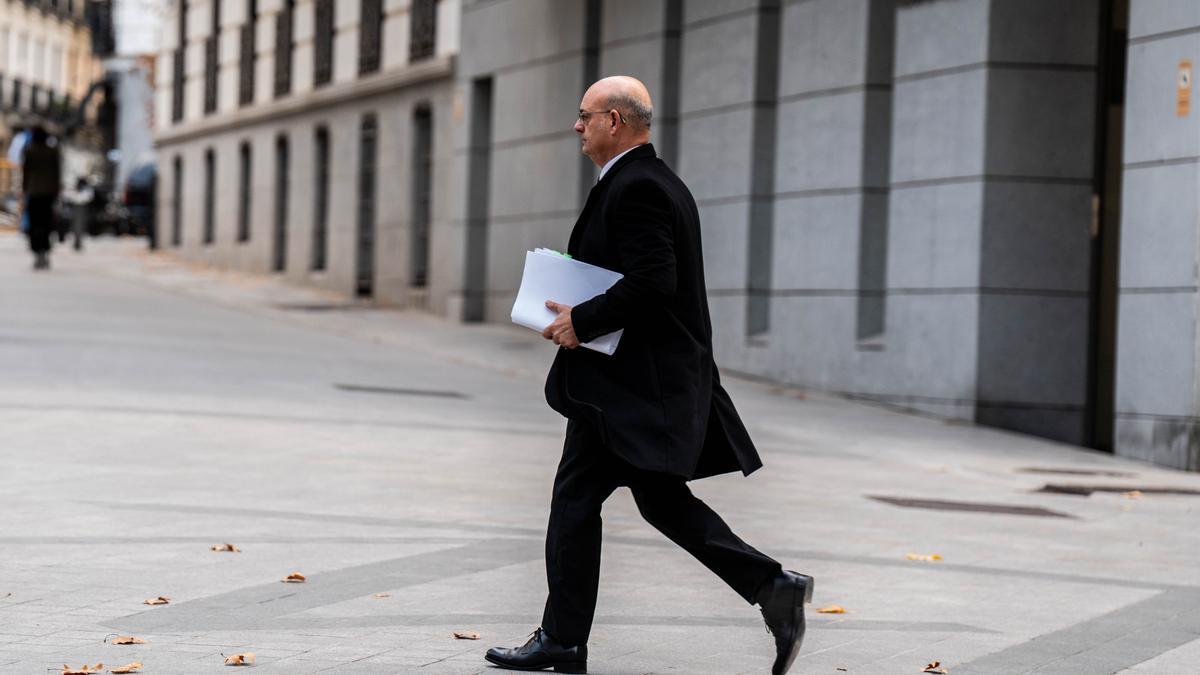 El abogado José Antonio Choclán a su llegada a la Audiencia Nacional.