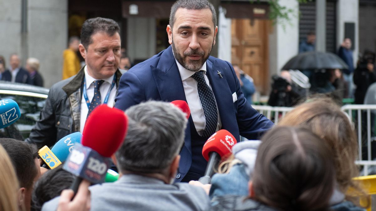El empresario Víctor de Aldama a su llegada al Tribunal Supremo.