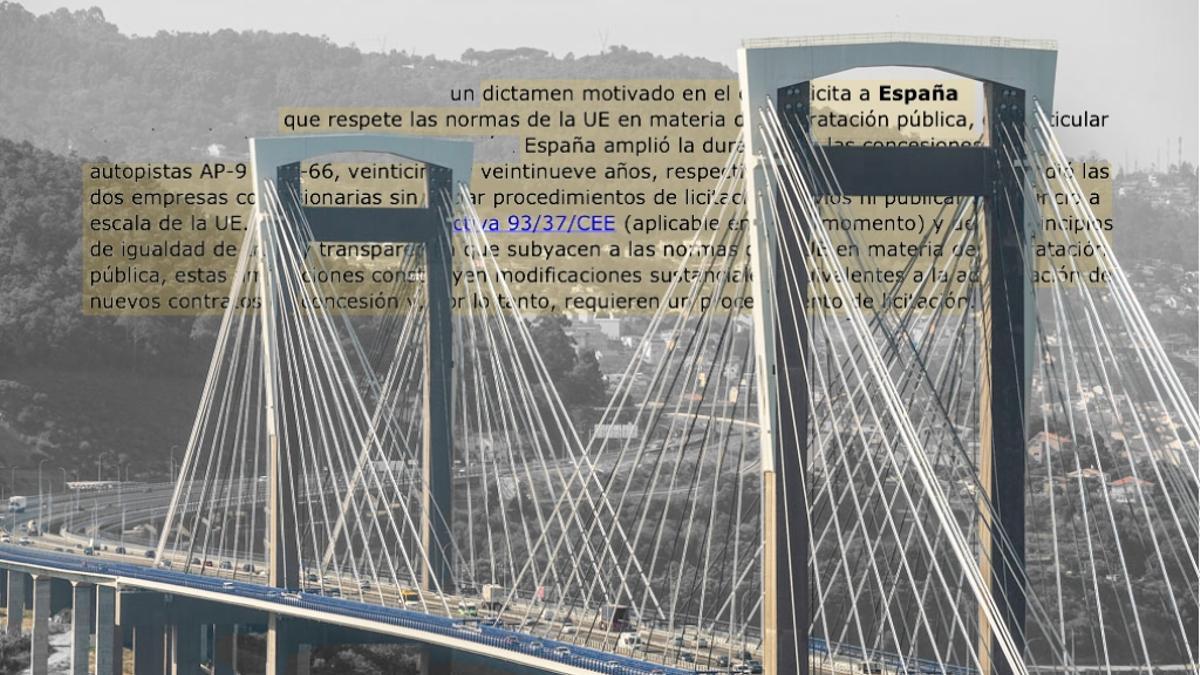 La Comisión Europea declara ilegal la prórroga hasta 2048 de la concesión de la AP-9 aprobada por Aznar