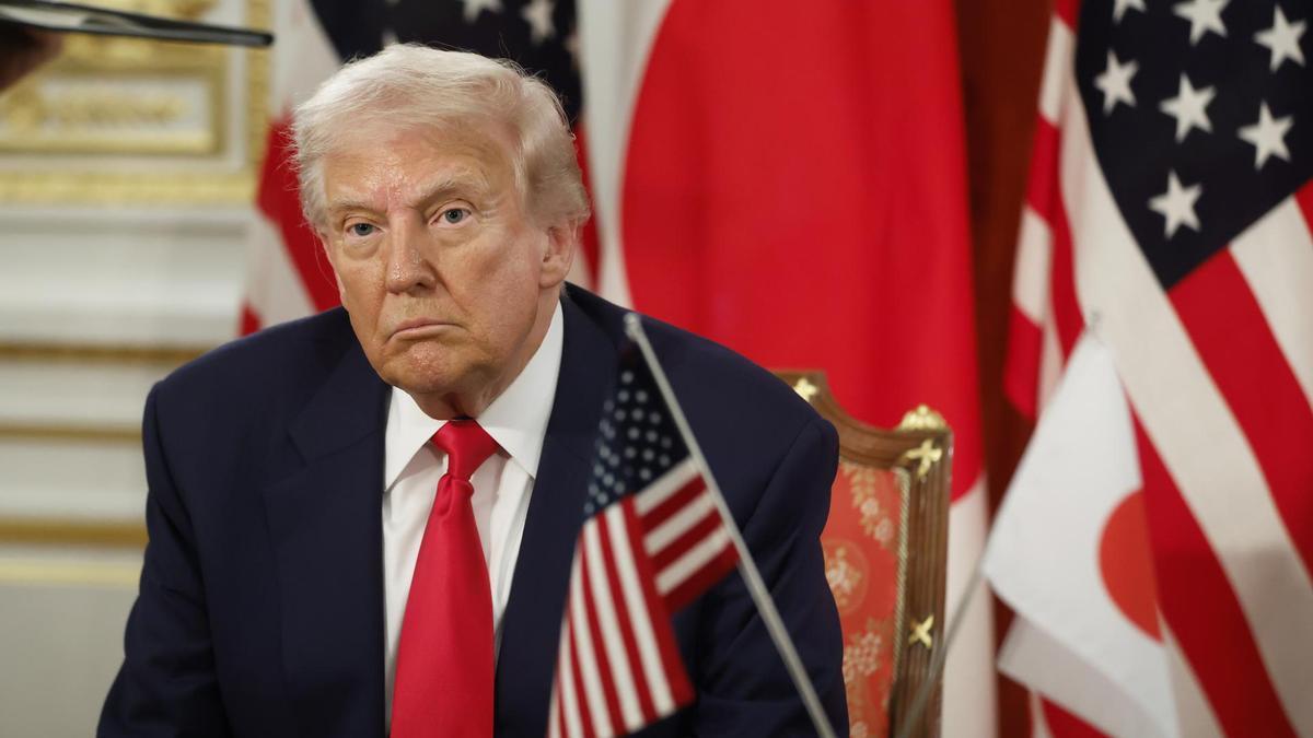 El presidente de EEUU, Donald Trump, durante su visita a Japón.