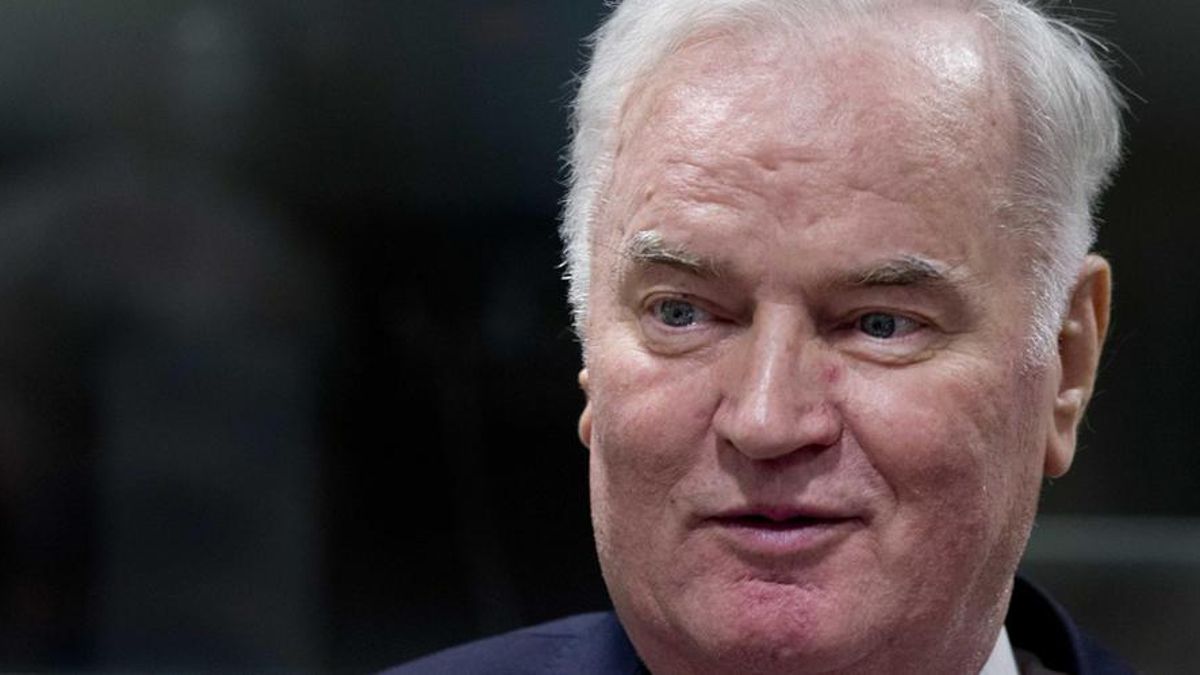 El exlider militar serbobosnio Ratko Mladic.