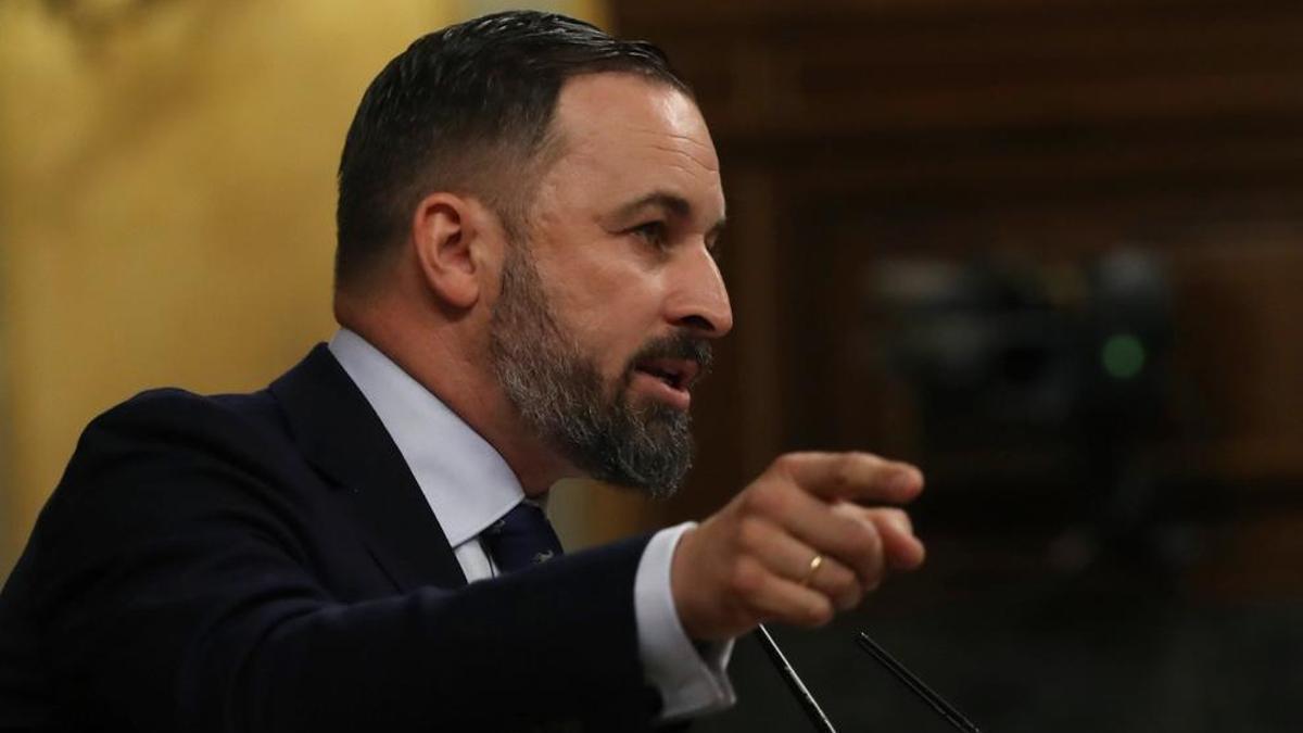 El líder de Vox, Santiago Abascal.