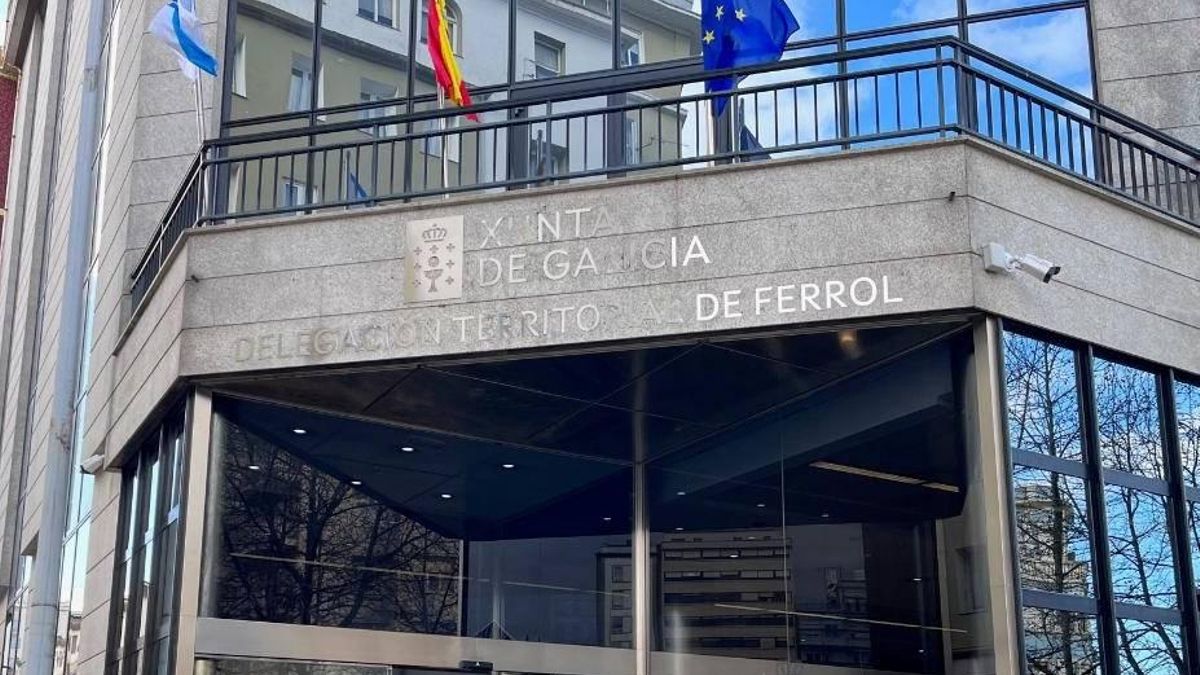 Edificio administrativo de la Xunta en Ferrol, donde ocurrieron los hechos.
