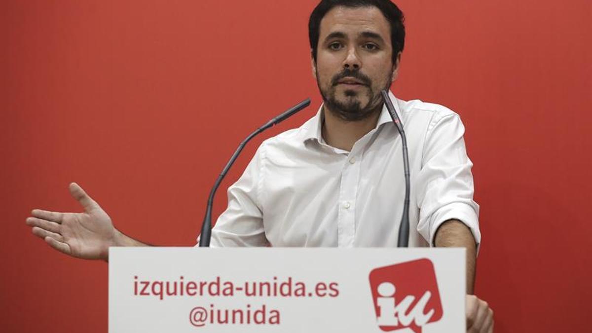 Alberto Garzón, coordinador federal de Izquierda Unida.