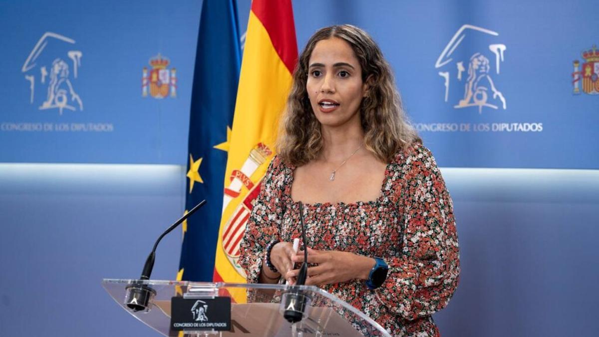Tesh Sidi, en rueda de prensa en el Congreso