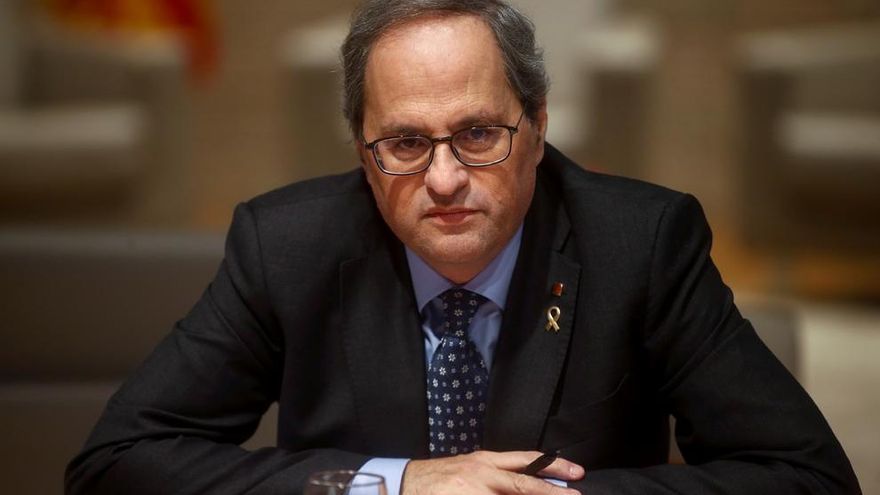 El presidente de la Generalitat, Quim Torra, este viernes.