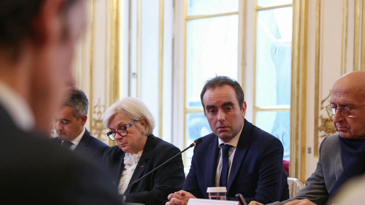 El primer ministro francés, Sebastien Lecornu, durante una reunión del Ejecutivo.