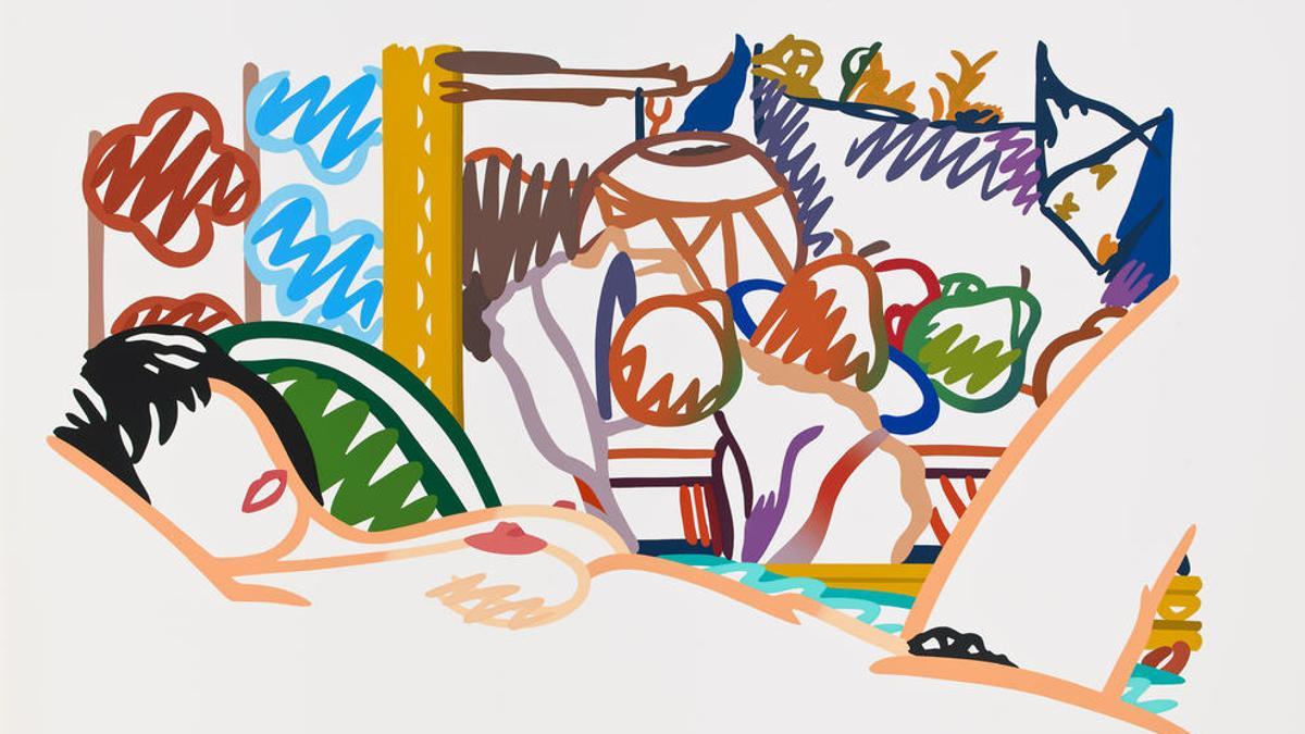 Monica desnuda con Cézanne, de Tom Wesselmann.