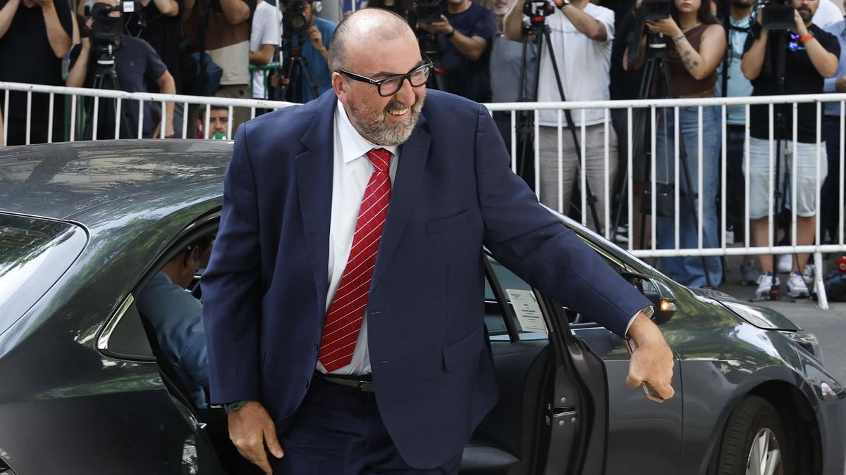 Koldo García a su llegada al Tribunal Supremo en Madrid.