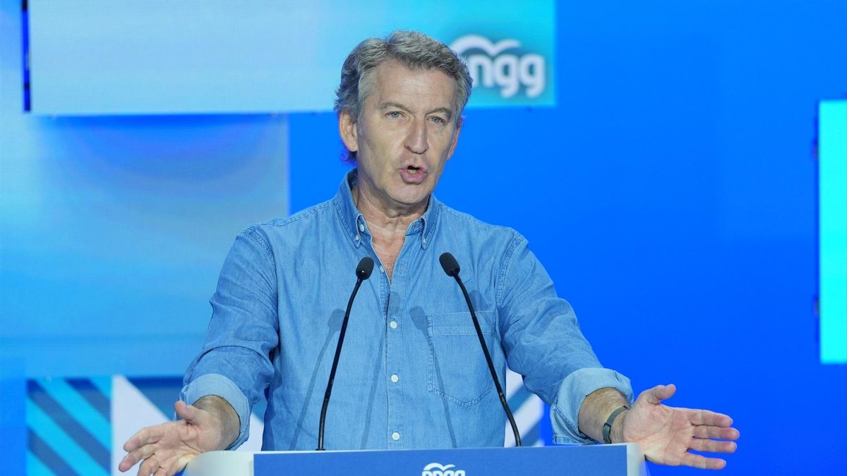 El presidente del PP, Alberto Nuñez Feijóo, clausura el XVI Congreso Nacional de Nuevas Generaciones del PP, a 11 de julio de 2026, en Valladolid, Castilla y León (España).