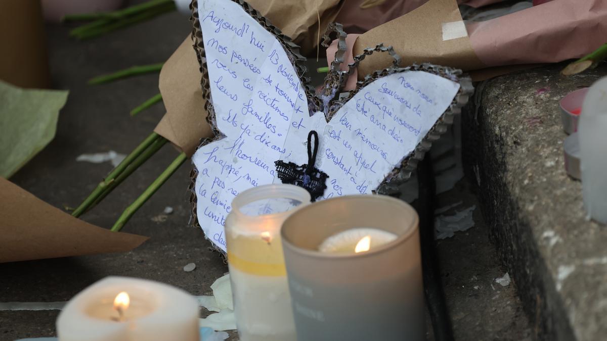 Homenaje en Francia por el décimo aniversario de los atentados de Bataclan.