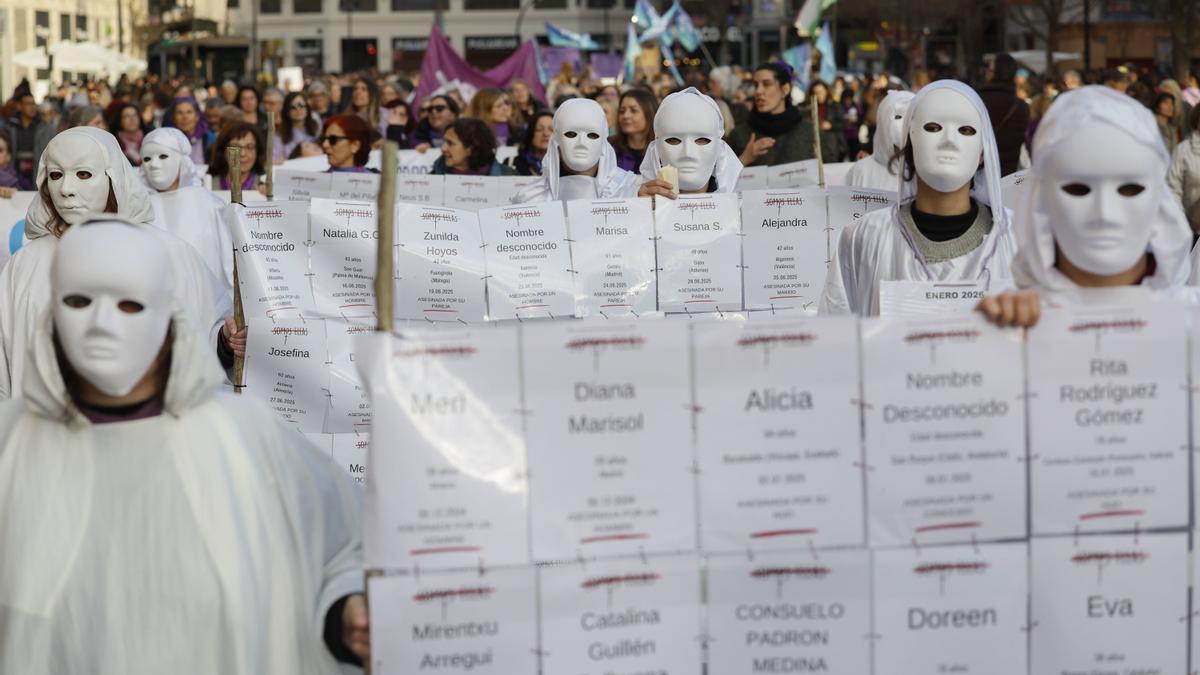 Manifestación en Valencia con motivo de 8M.