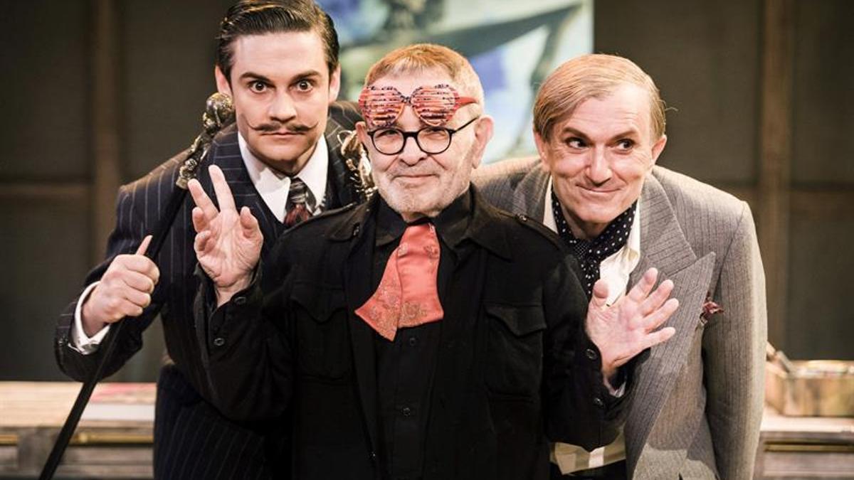 Fernando Arrabal, entre los actores que encarnan a DalÃ­ y Picasso en la obra.
