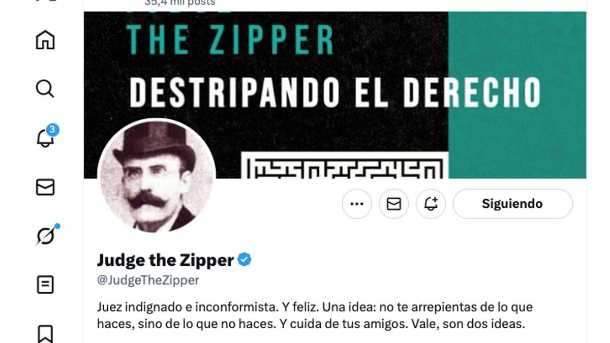 Perfil en X del presidente de Foro Judicial Independiente, Fernando Portillo.