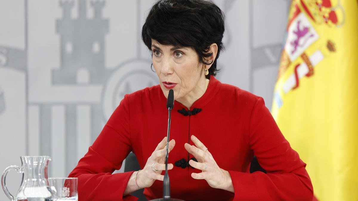 La ministra de Inclusión, Seguridad Social y Migraciones y nueva portavoz del Gobierno, Elma Saiz.