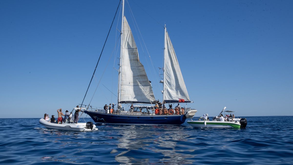 El barco Madleen de la Coalición de la Flotilla de la Libertad (FFC) zarpa el domingo 1 de junio de 2025 con un cargamento de ayuda humanitaria hacia Gaza