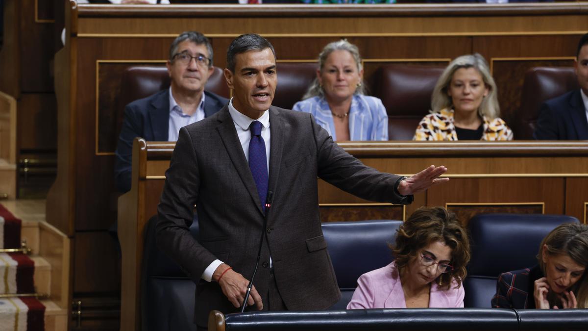 Pedro Sánchez, en el Congreso
