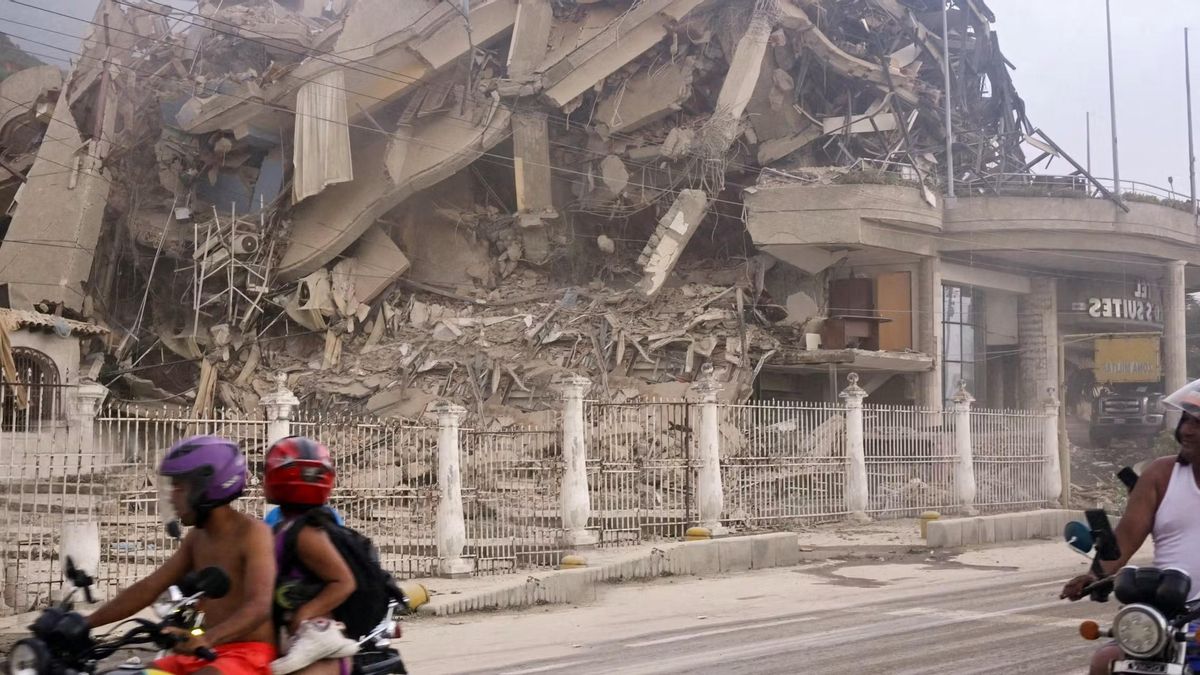 Destrozos causados por el terremoto en el estado venezolano de La Guaira