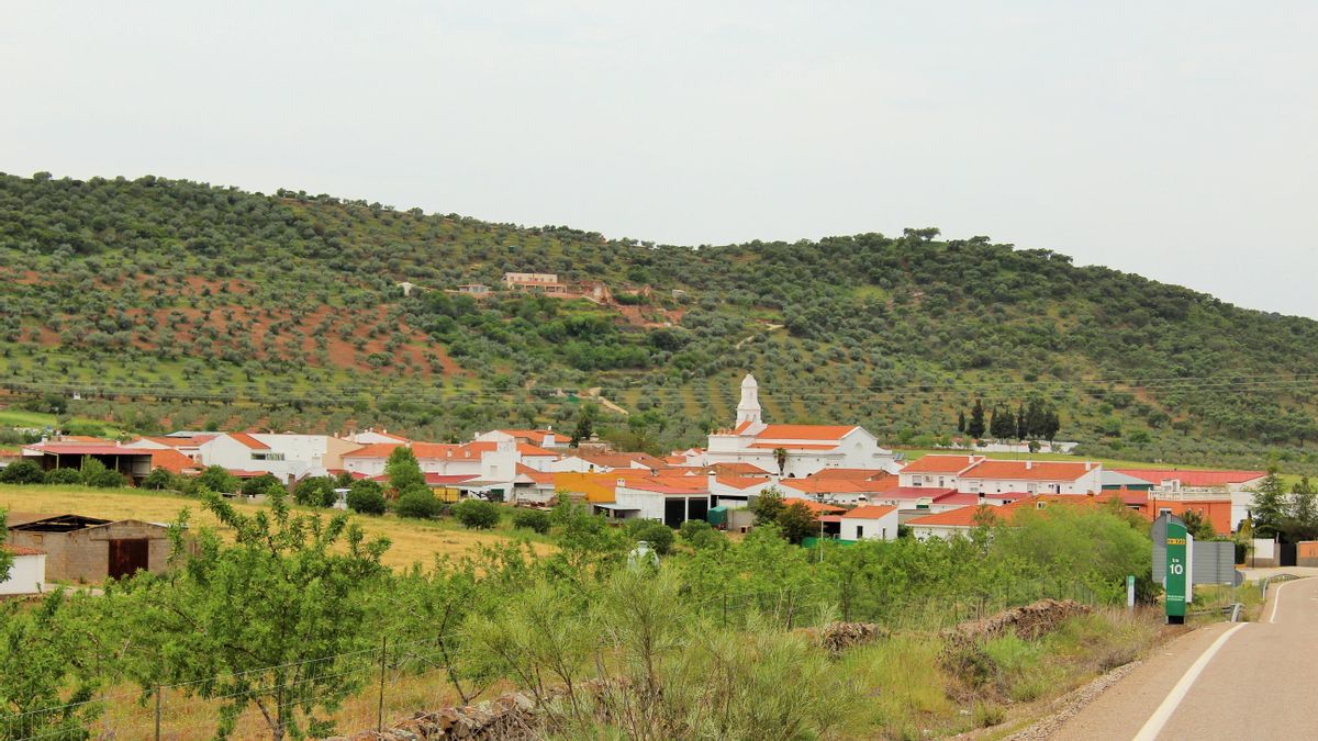 Imagen de un pueblo en la provincia de Badajoz.