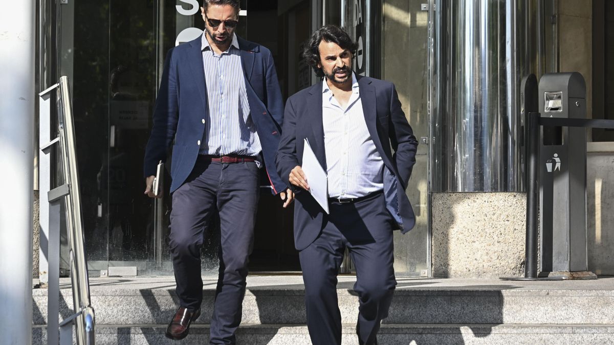 Alberto González Amador, a su salida de los juzgados de Plaza Castilla en Madrid.