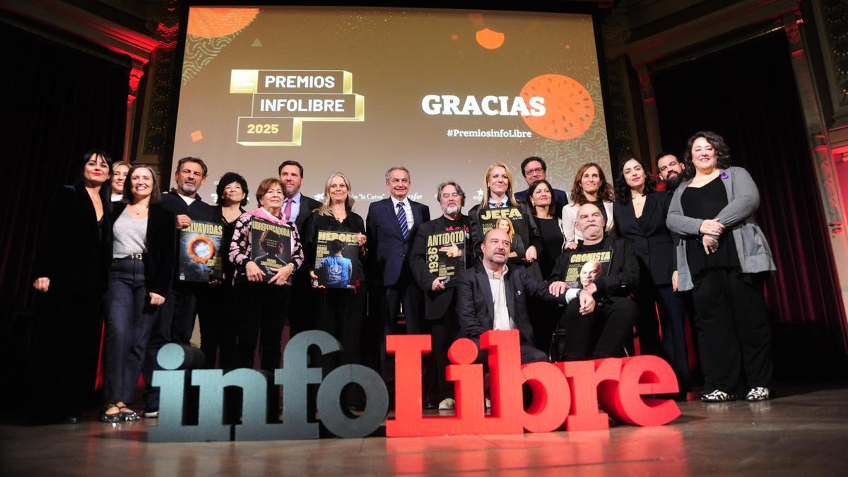 Los Premios infoLibre 2025 apelan a la esperanza y la memoria ante el auge ultra y la desinformación