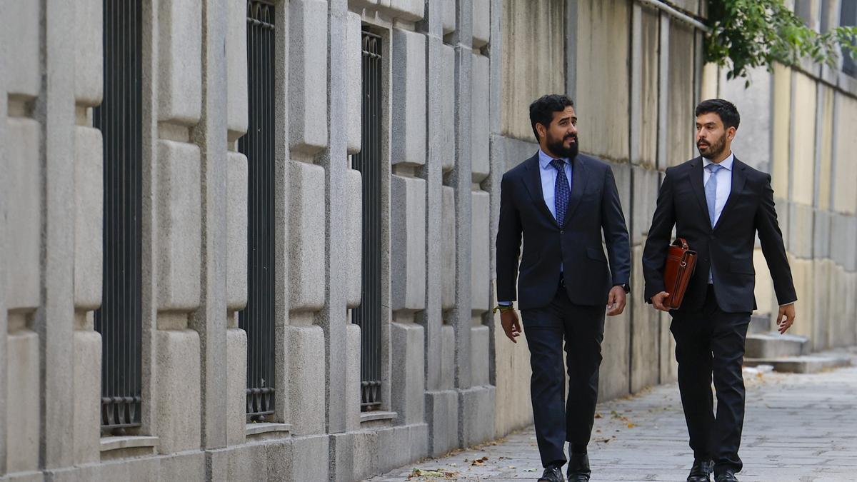 El eurodiputado Luis Pérez Fernández, conocido como Alvise, a su llegada al Tribunal Supremo este viernes.