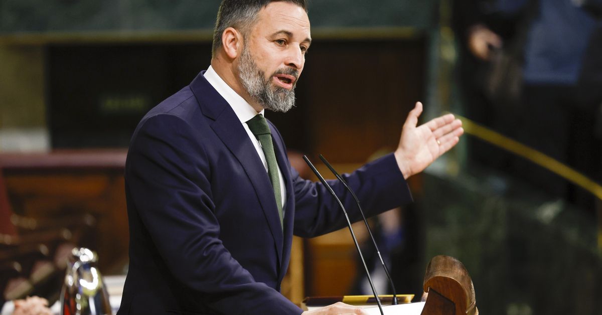 Abascal pide a Feijóo votar contra Sánchez para demostrar que podrán ...