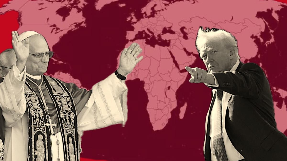 El Papa León XIV y el presidente de EEUU, Donald Trump.