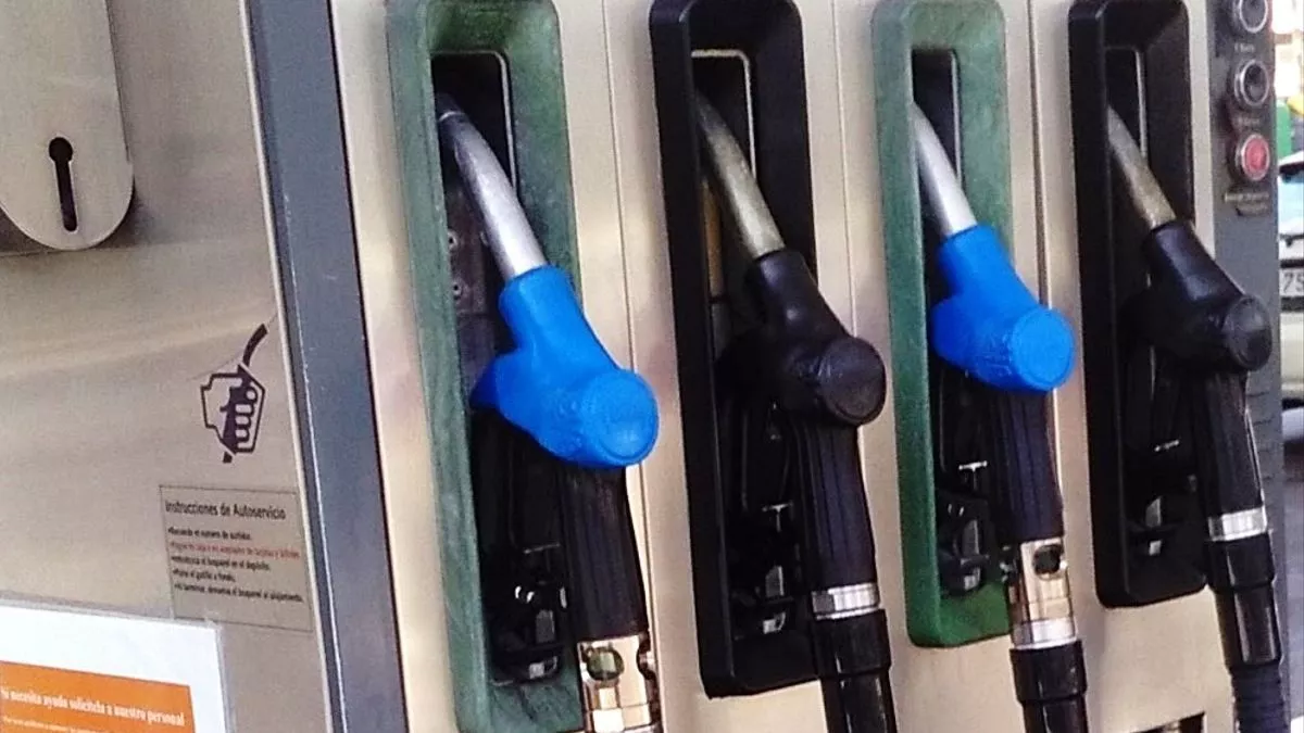 Imagen del surtidor de una gasolinera.