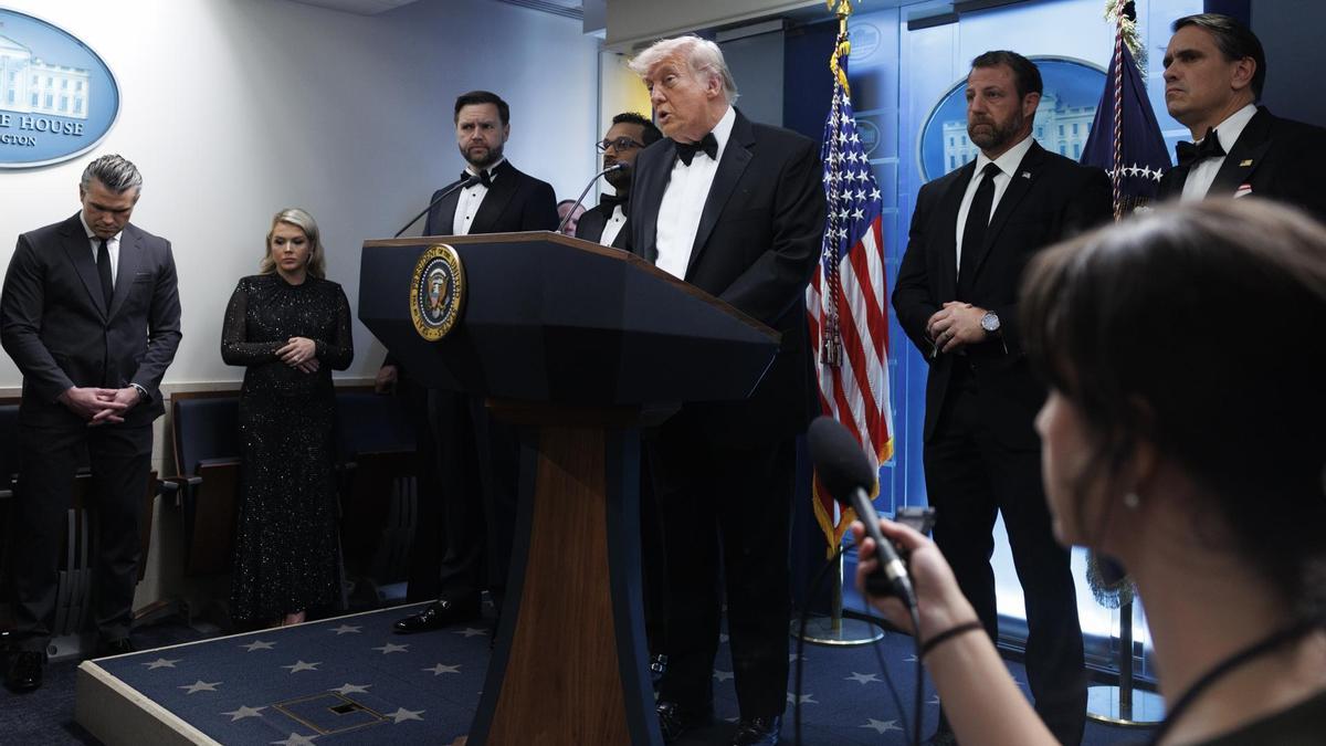 Trump habla en la Casa Blanca tras el tiroteo de la cena de corresponsales