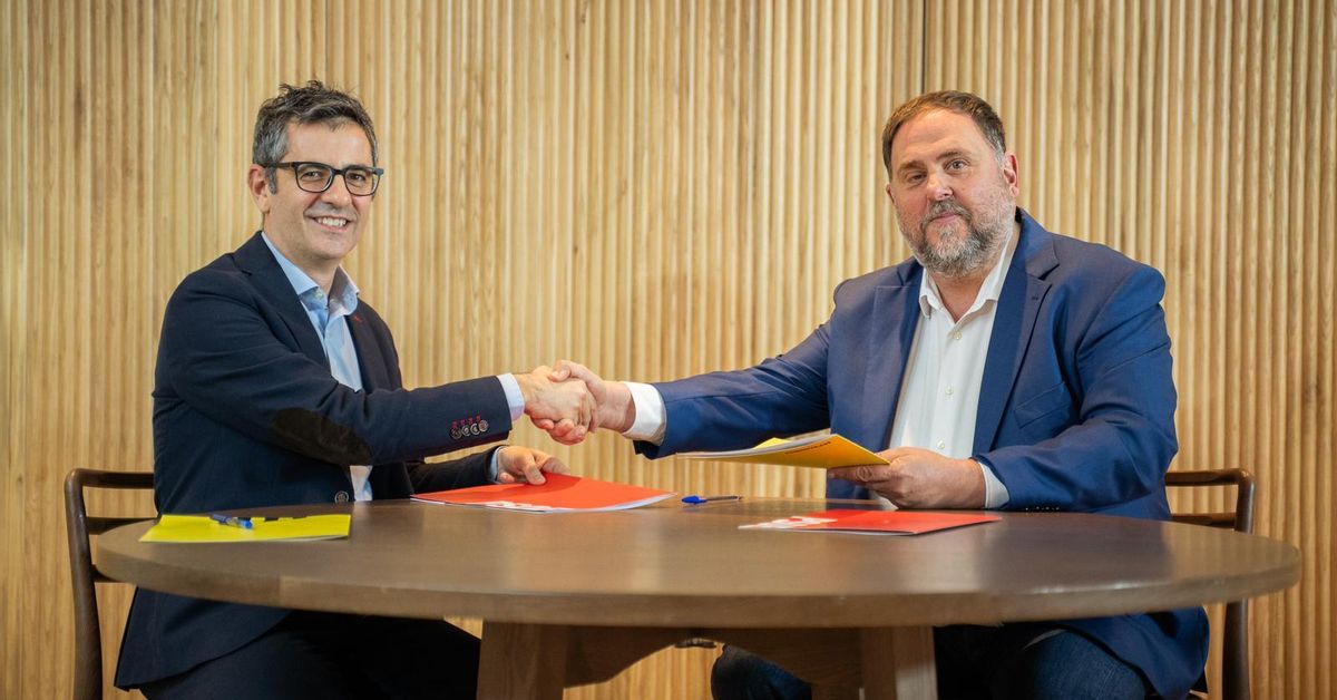 El PSOE y ERC cierran el pacto: amnistía, Rodalies, mesa de partidos y ...