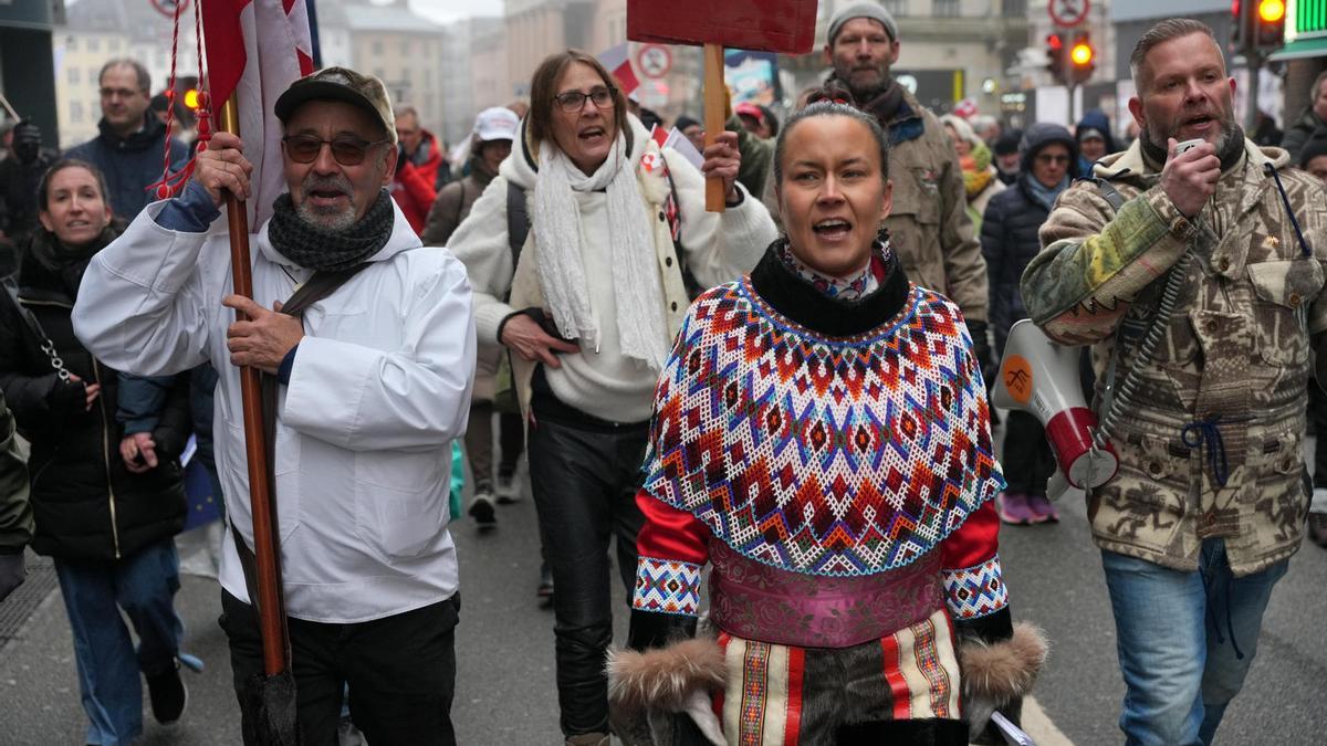 Protestas en Copenhague.